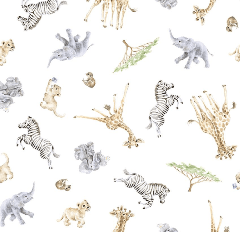 Little Wren - Sparkebukse med jungeldyrmønster - Little Savannah